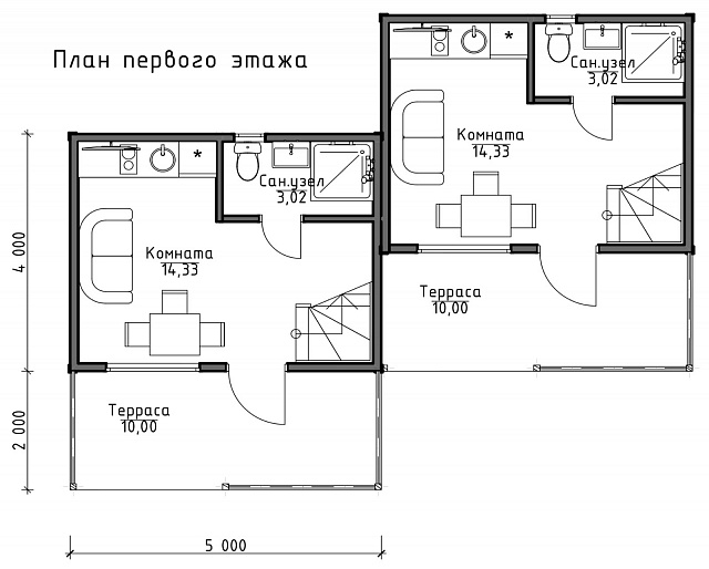 Проект «Дуплекс» 5x4